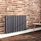 Milan 600 x 908 Horizontal Anthracite Double Panel Radiator