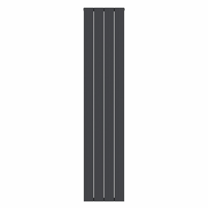 Nova Anthracite Vertical Double Panel Aluminium Radiator 1800 x 375mm (4 Section)