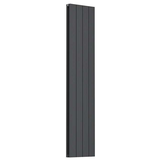Nova Anthracite Vertical Double Panel Aluminium Radiator 1800 x 375mm (4 Section)