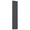 Nova Anthracite Vertical Double Panel Aluminium Radiator 1800 x 375mm (4 Section)