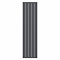 Nova Anthracite Vertical Double Panel Aluminium Radiator 1800 x 470mm (5 Section)