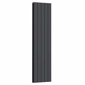 Nova Anthracite Vertical Double Panel Aluminium Radiator 1800 x 470mm (5 Section)