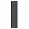 Nova Anthracite Vertical Double Panel Aluminium Radiator 1800 x 470mm (5 Section)