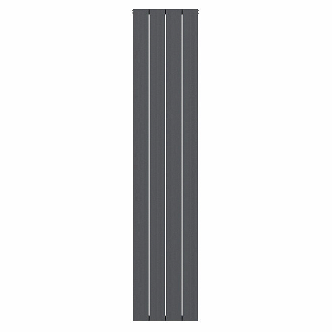 Nova Anthracite Vertical Single Panel Aluminium Radiator 1800 x 375mm (4 Section)