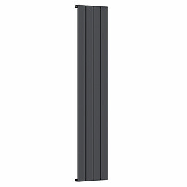 Nova Anthracite Vertical Single Panel Aluminium Radiator 1800 x 375mm (4 Section)