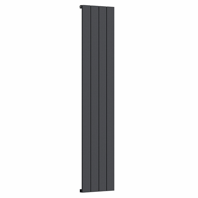 Nova Anthracite Vertical Single Panel Aluminium Radiator 1800 x 375mm (4 Section)