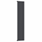 Nova Anthracite Vertical Single Panel Aluminium Radiator 1800 x 375mm (4 Section)