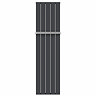 Nova Anthracite Vertical Single Panel Aluminium Radiator 1800 x 470mm (5 Section) with Rail