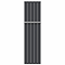 Nova Anthracite Vertical Single Panel Aluminium Radiator 1800 x 470mm (5 Section) with Rail