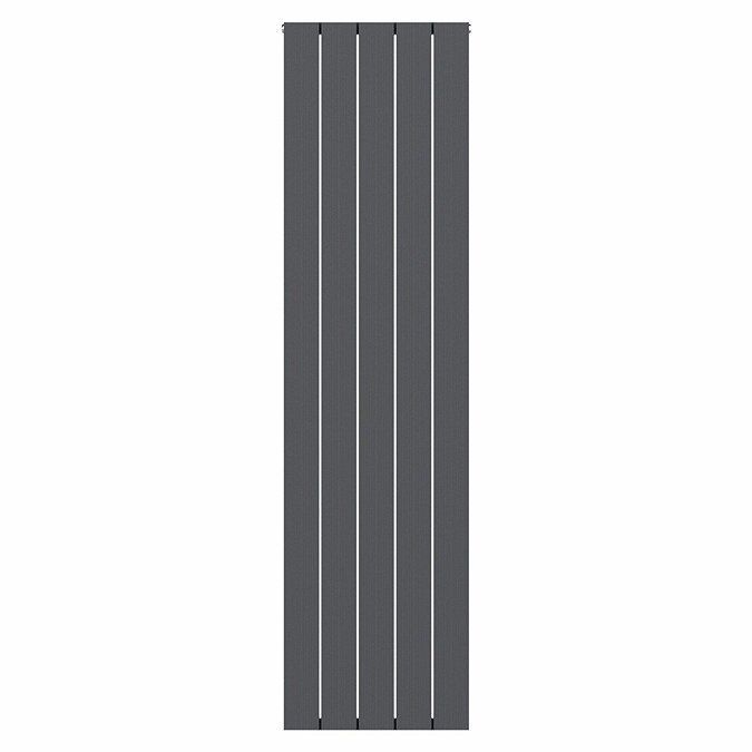 Nova Anthracite Vertical Single Panel Aluminium Radiator 1800 x 470mm (5 Section)