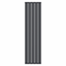 Nova Anthracite Vertical Single Panel Aluminium Radiator 1800 x 470mm (5 Section)