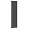 Nova Anthracite Vertical Single Panel Aluminium Radiator 1800 x 470mm (5 Section)