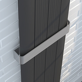 Nova Chrome Towel Bar Rail for 4 Section Single Panel Aluminium Radiators Medium Image