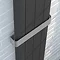 Nova Chrome Towel Bar Rail for 4 Section Single Panel Aluminium Radiators Large Image