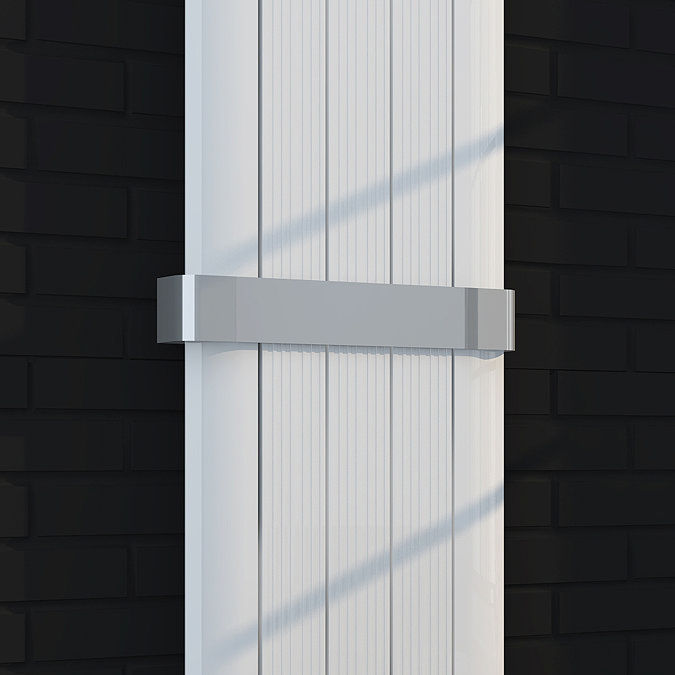 Nova Chrome Towel Bar Rail for 5 Section Single Panel Aluminium Radiators  Standard Large Image