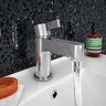 Nova Cloakroom Mini Basin Mixer Tap Inc. Click Clack Waste Feature Large Image