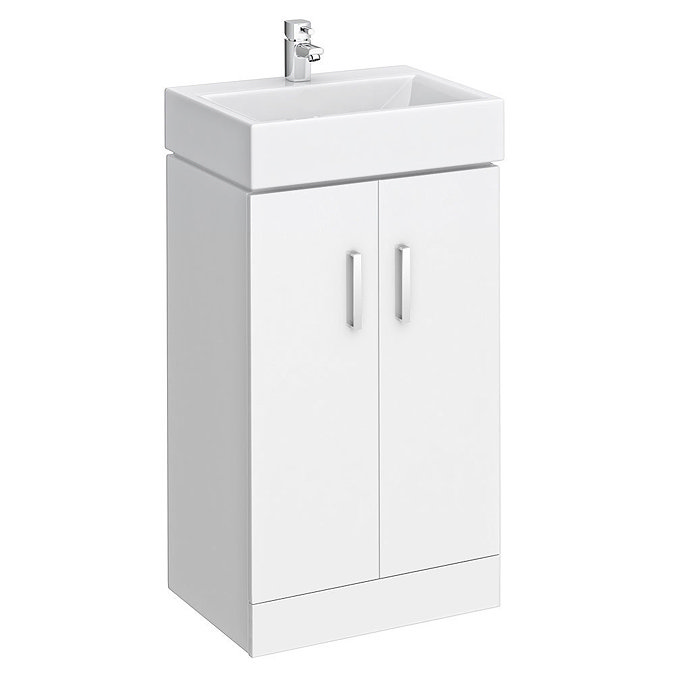 Nova Small Cloakroom Suite - Gloss White  additional Large Image