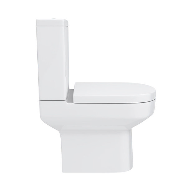 Nova Cloakroom Suite (Wall Hung Basin Unit + Close Coupled Toilet)  In Bathroom Large Image