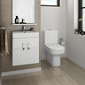 Nova Cloakroom Suite (Wall Hung Basin Unit + Close Coupled Toilet)  Newest Large Image