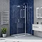 Nova Frameless 1200 x 700 Sliding Door Shower Enclosure Large Image