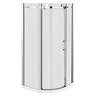 Nova Frameless 900 x 900mm Single Door Quadrant Shower Enclosure  Profile Large Image