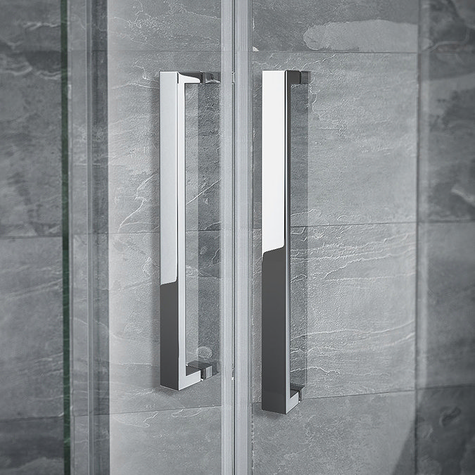Nova Frameless Quadrant Shower Enclosure  In Bathroom Large Image