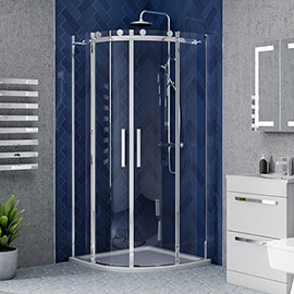 Nova Frameless Quadrant Shower Enclosure Medium Image