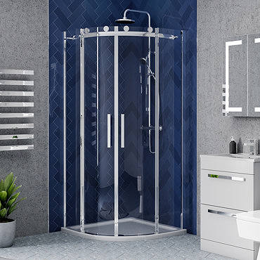 Nova Frameless Quadrant Shower Enclosure  Profile Large Image