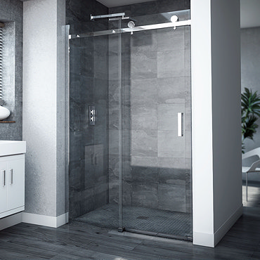 Nova Frameless Sliding Shower Door  Profile Large Image