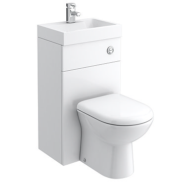 Nova Combined Two-In-One Wash Basin & Toilet (500mm wide x 340mm) Profile Large Image
