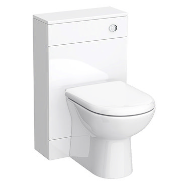 Nova 500mm BTW Toilet Unit Inc. Cistern + Soft Close Seat (Depth 200mm) Profile Large Image