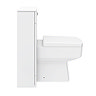 Nova High Gloss White BTW WC Unit incl. Cistern + Square Pan W500 x D200mm  Standard Large Image