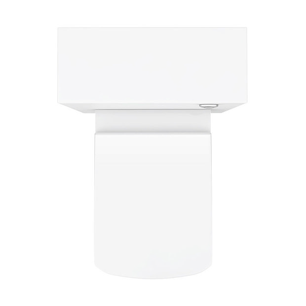 Nova High Gloss White BTW WC Unit incl. Cistern + Square Pan W500 x D200mm  In Bathroom Large Image