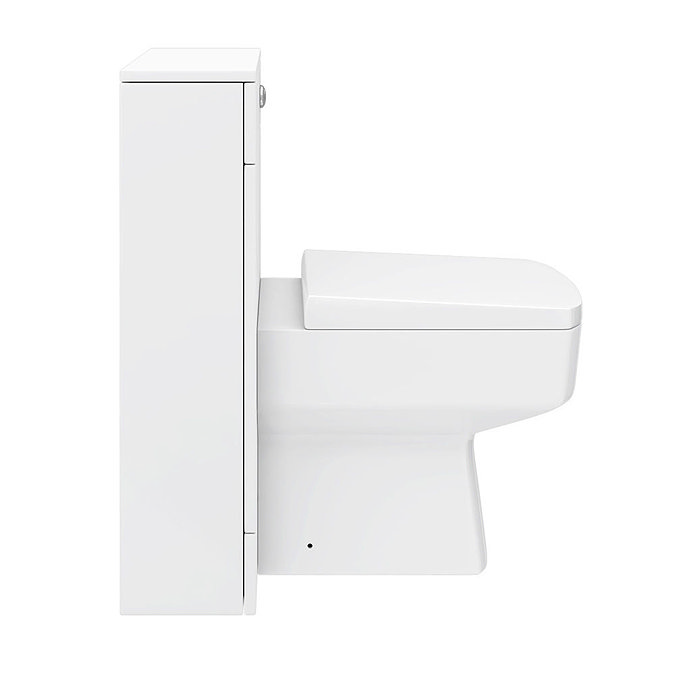 Nova High Gloss White Vanity Unit & Toilet Suite - 1500mm Wide, 200/400mm Depth