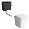 Nova High Gloss White Vanity Unit & Toilet Suite - 1500mm Wide, 200/400mm Depth