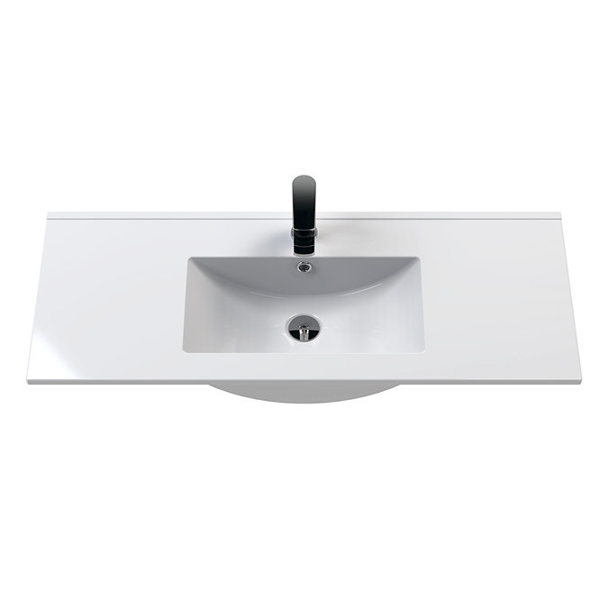 Nova High Gloss White Vanity Unit & Toilet Suite - 1500mm Wide, 200/400mm Depth