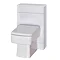 Nova High Gloss White Vanity Bathroom Suite with Square Single Ended Bath - 3 size options Standard Large Image