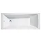 Nova High Gloss White Vanity Bathroom Suite with Square Single Ended Bath - 3 size options In Bathroom Large Image