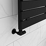 Arezzo Matt Black Round Corner Radiator Valves
