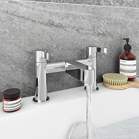 Nova Modern Bath Taps - Chrome Large Image