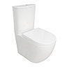Nova Round BTW Rimless Close Coupled Toilet with Soft Close Seat