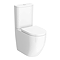 Nova Round BTW Rimless Close Coupled Toilet with Soft Close Seat