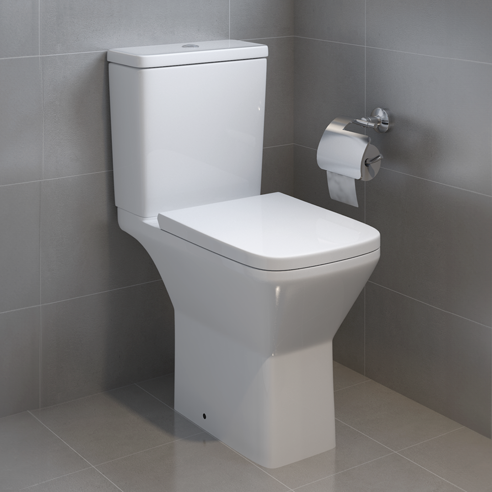 Nova Modern Rimless Comfort Height Toilet + Soft Close Seat | Victorian ...