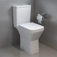 Nova Modern Rimless Comfort Height Toilet Soft Close Seat Victorian 