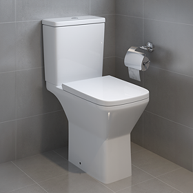 Nova Modern Rimless Comfort Height Toilet + Soft Close Seat