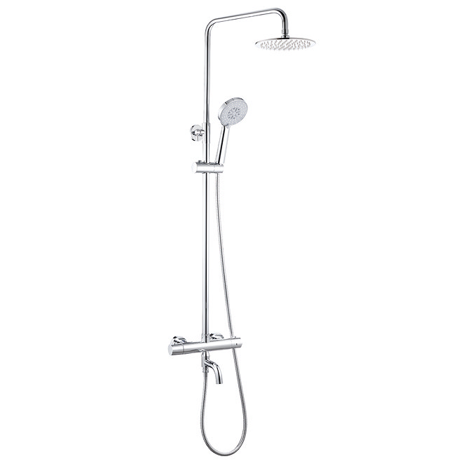 Nova Round Thermostatic Shower Kit with Spout