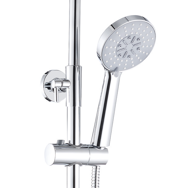 Nova Round Thermostatic Shower Kit with Bath Filler Victorian Plumbing UK