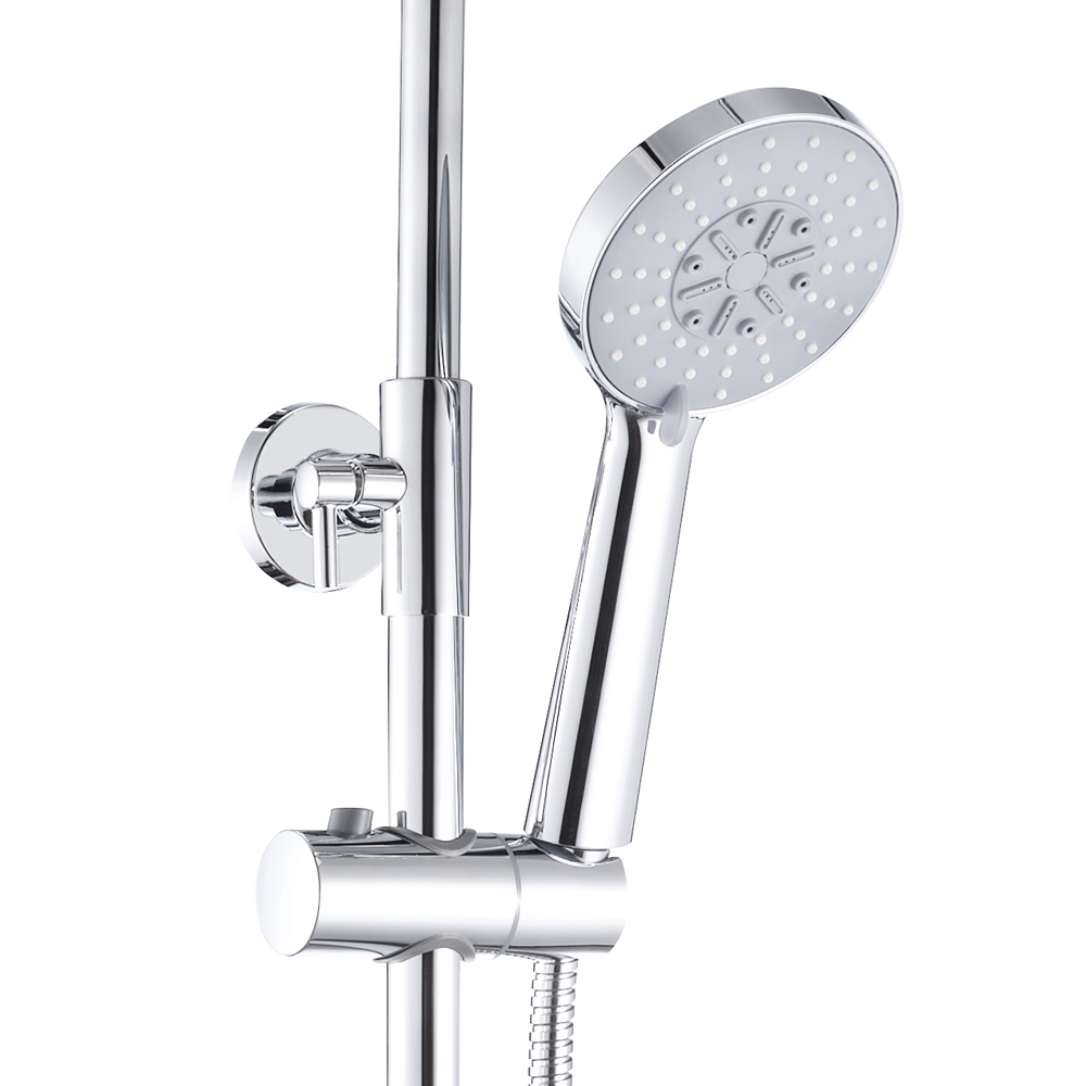 Nova Round Thermostatic Shower Kit with Bath Filler Victorian Plumbing UK