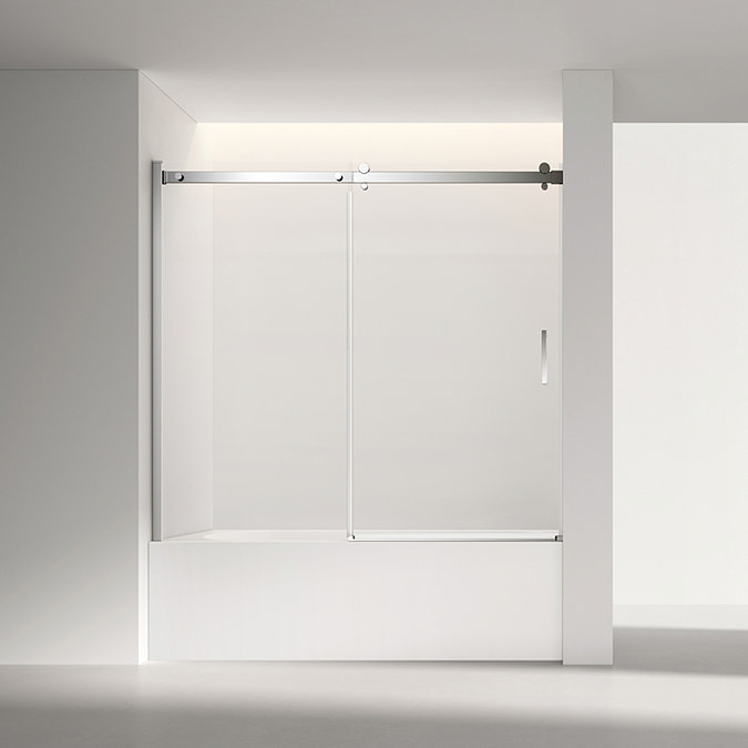 Nova Sliding Bath Screen (W1700 x H1500) - Chrome