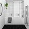 Nova Sliding Bath Screen (W1000 x H1500)  Profile Large Image